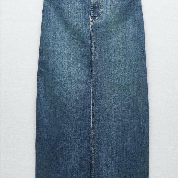 Zara Dresses & Skirts - Zara Blue Denim Maxi Skirt